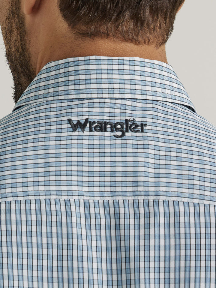 Wrangler | Performance Button Blue Plaid LS Shirt