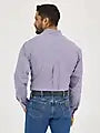 Wrangler | George Strait Amethyst Checks Two Pocket LS Shirt | Back View