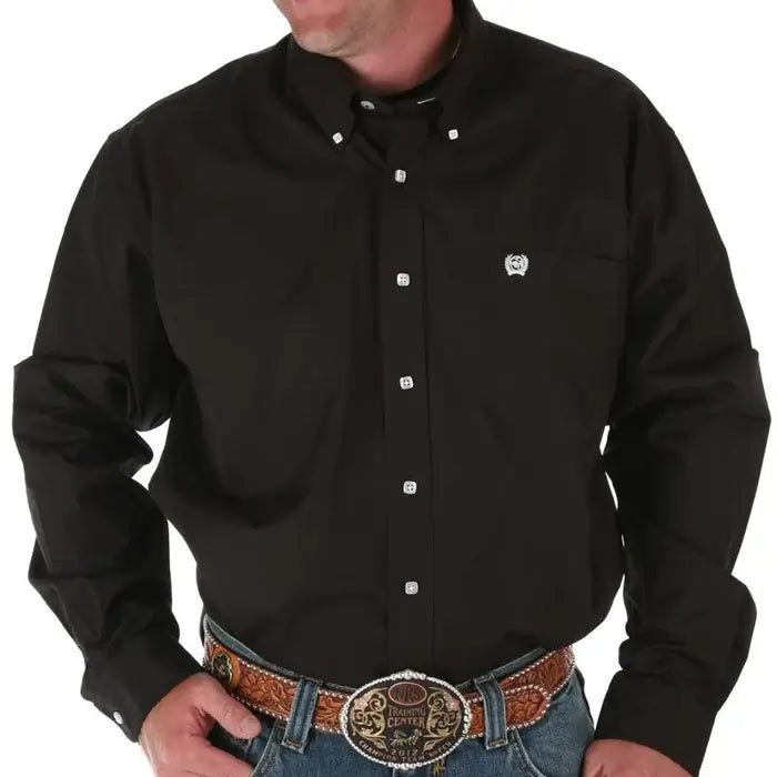 Cinch | Solid Black LS Shirt