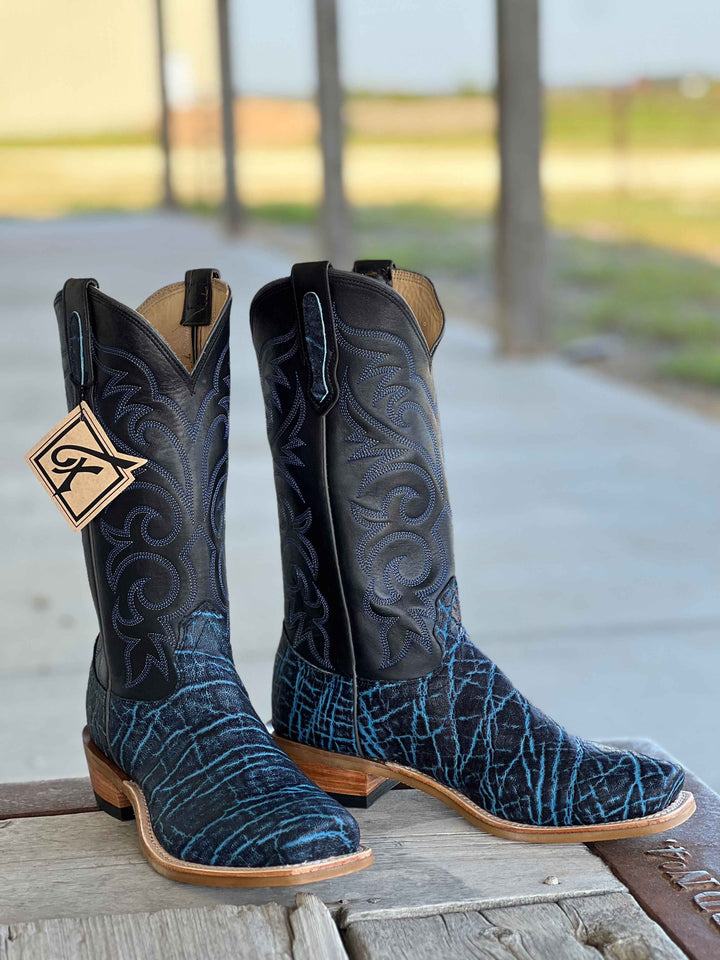 Fenoglio Boot Co. | Vintage Denim Elephant Boot
