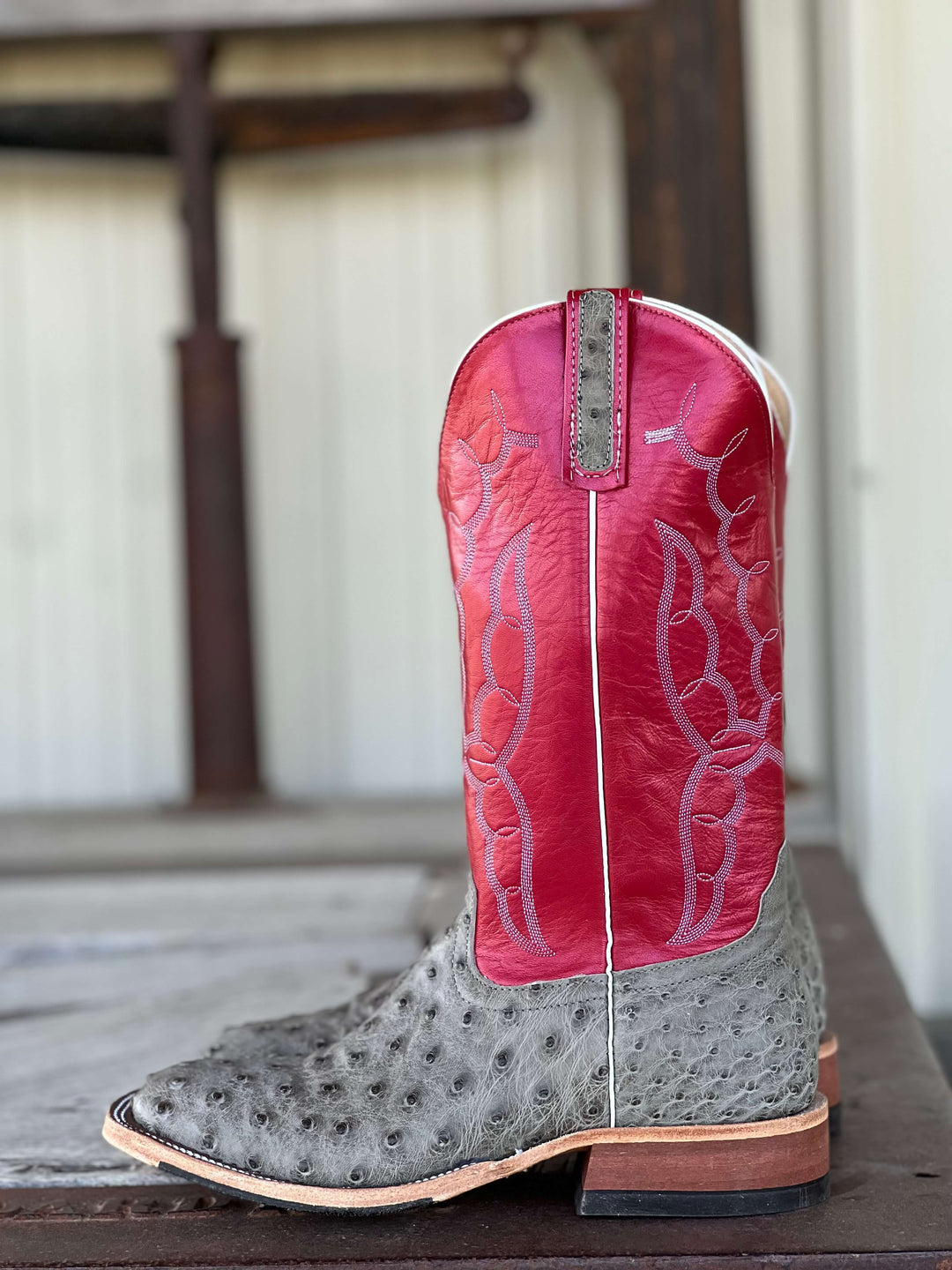 Anderson Bean | Mouse Bruciato Full Quill Ostrich Boot