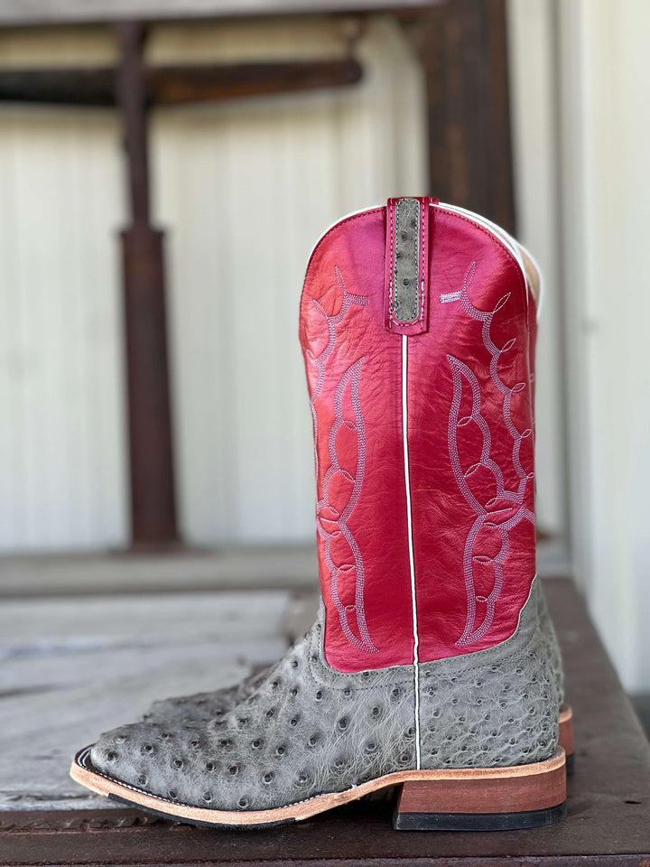 Anderson Bean | Mouse Bruciato Full Quill Ostrich Boot