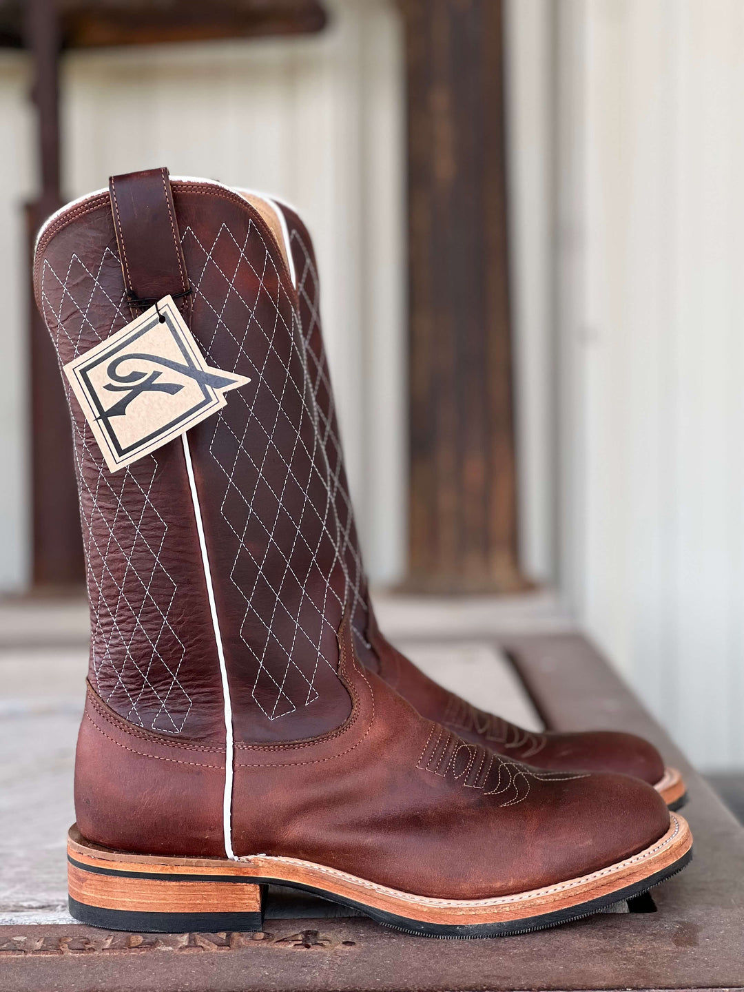 Fenoglio Boot Co. | Tan Fuji Work Boot | Side View