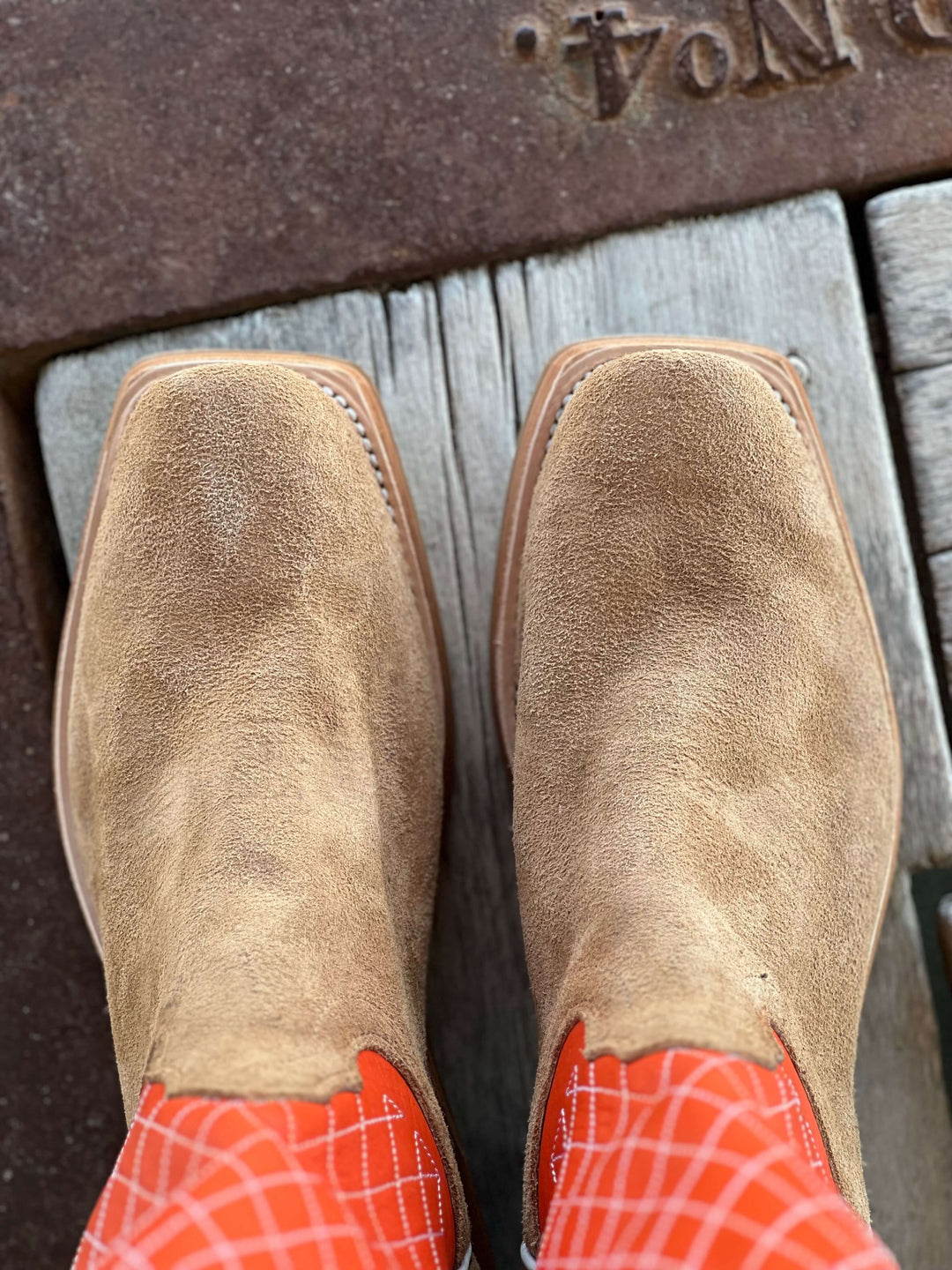 Toe View Fenoglio Boot Co. | Rowdy Roughout Boot