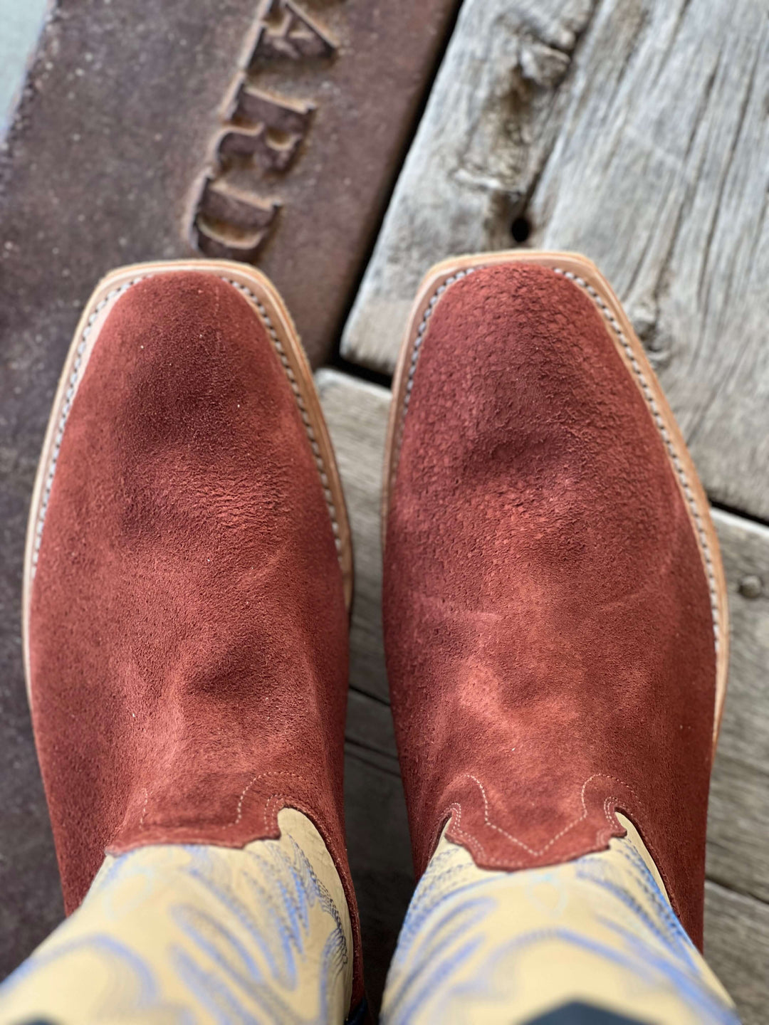 Toe View Fenoglio Boot Co. | Chili Boar Boot