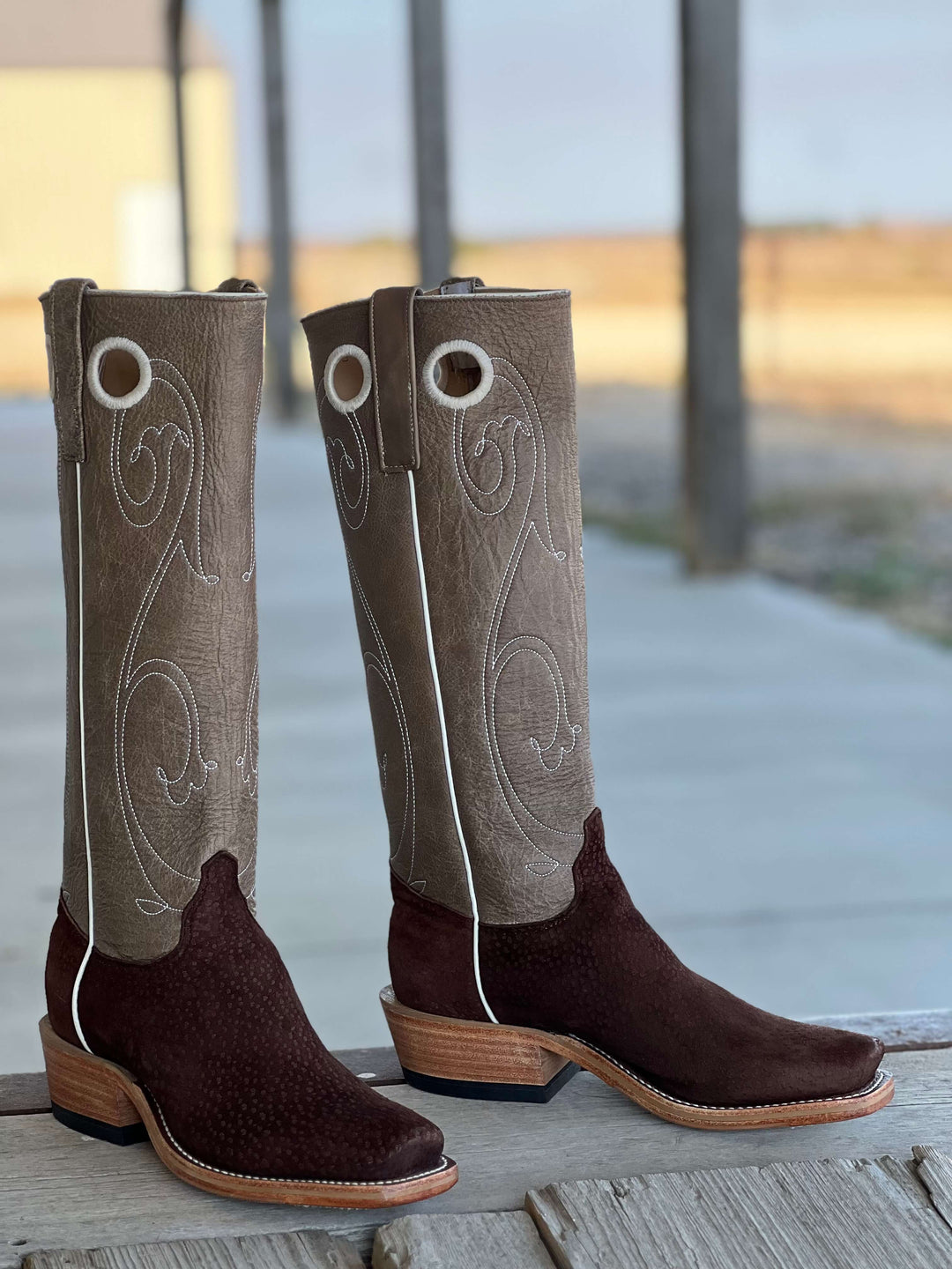 Olathe Boot Co.  | Outpost x Evan Felker Cafe Carpincho Tall Top Boot