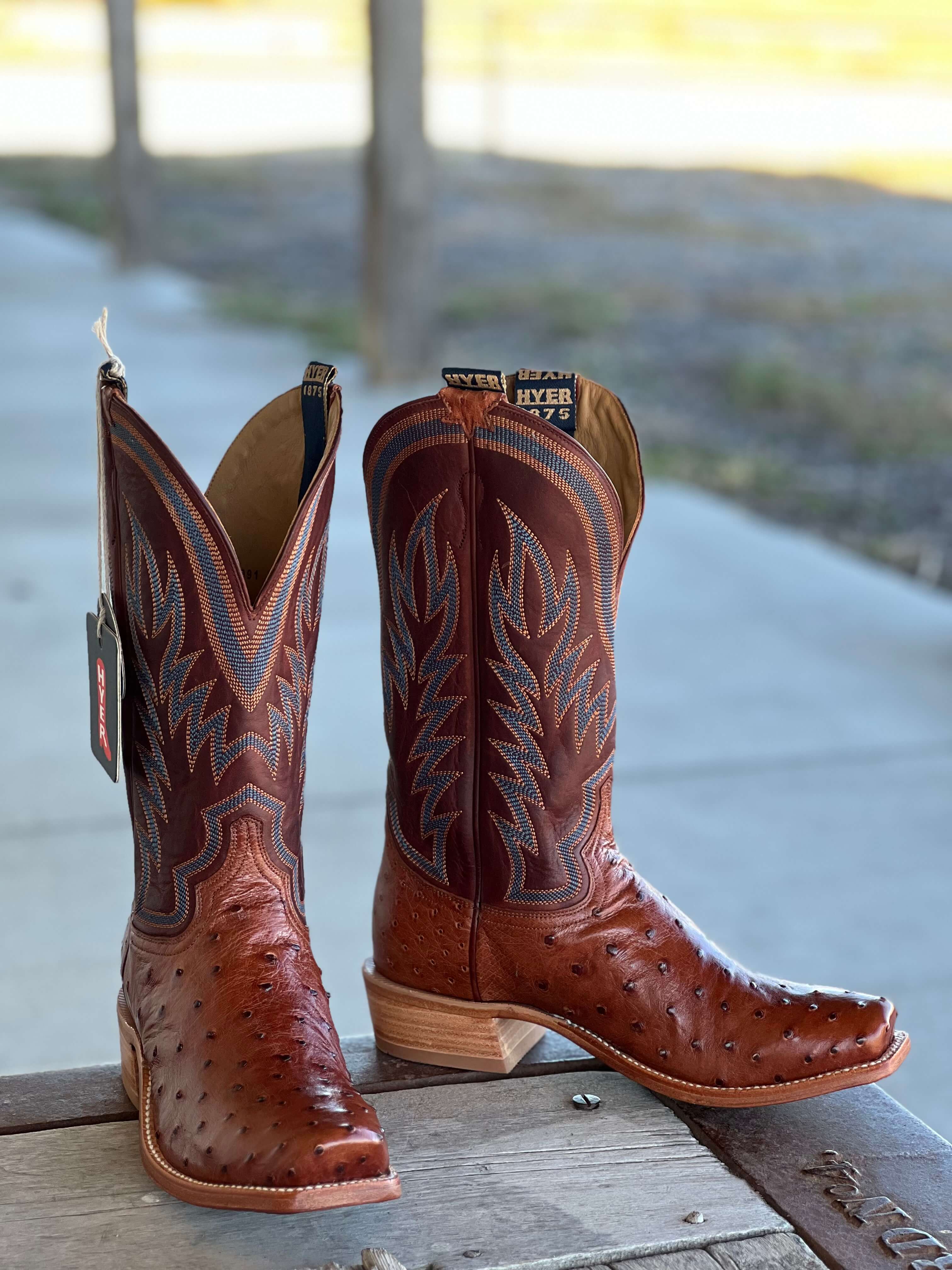 HYER Boot Co. | Culver Full-Quill Waxy Ostrich Boot – Outpost