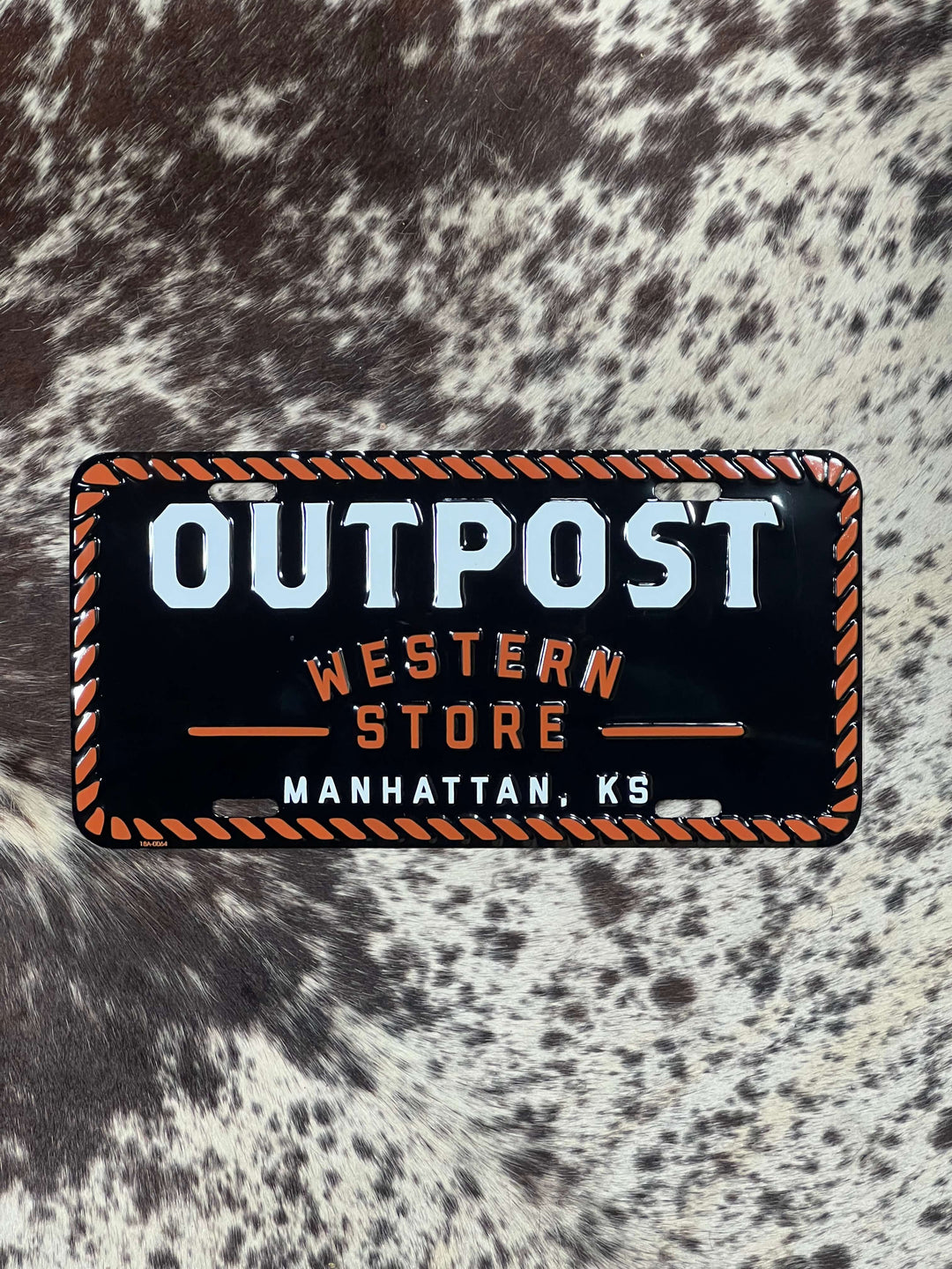 Outpost Logo License Plate