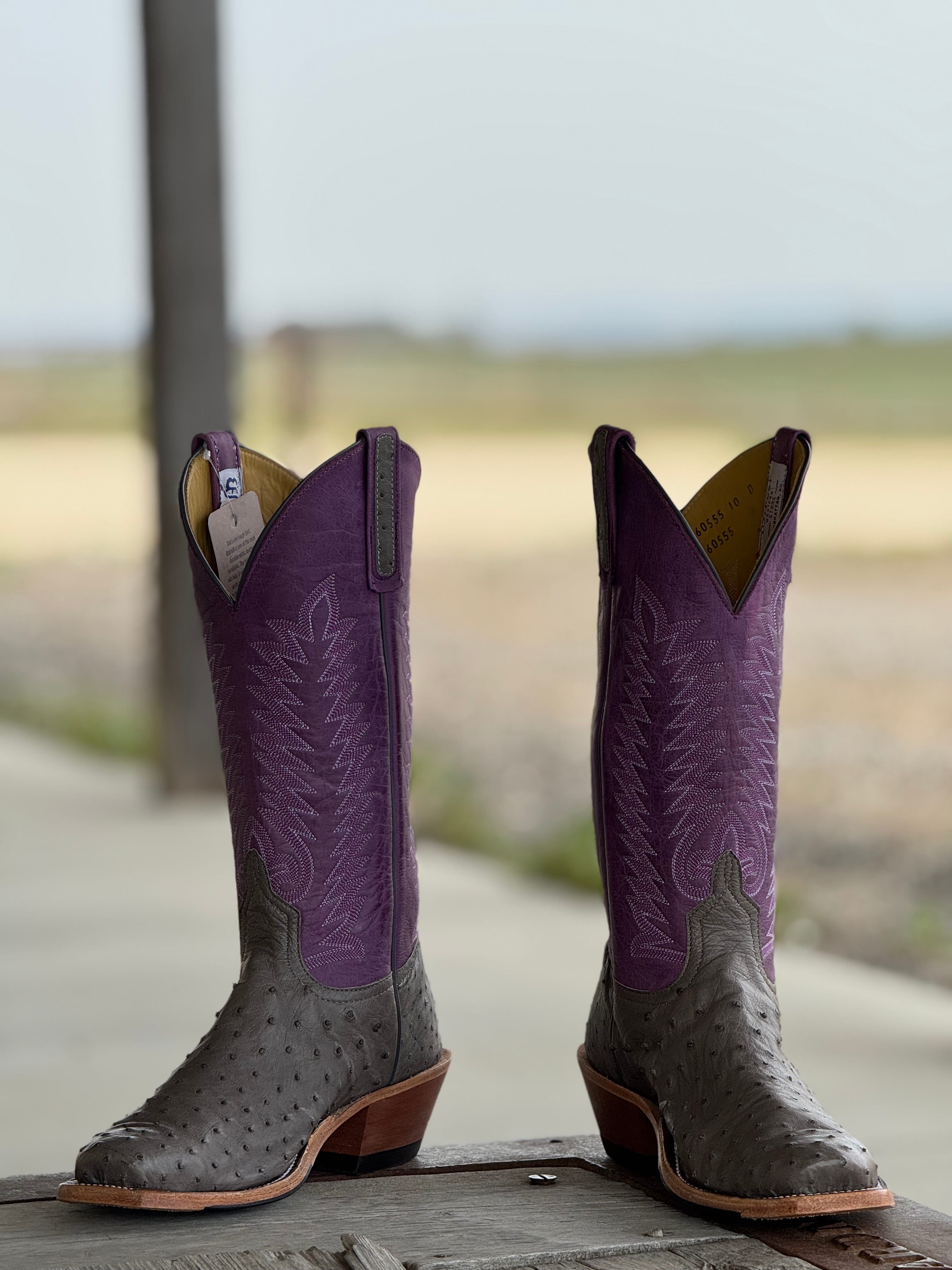 パープルムーンストーン　約6.8cm Anderson Bean | Serpentine Grey Full Quill Ostrich Boot – Outpost