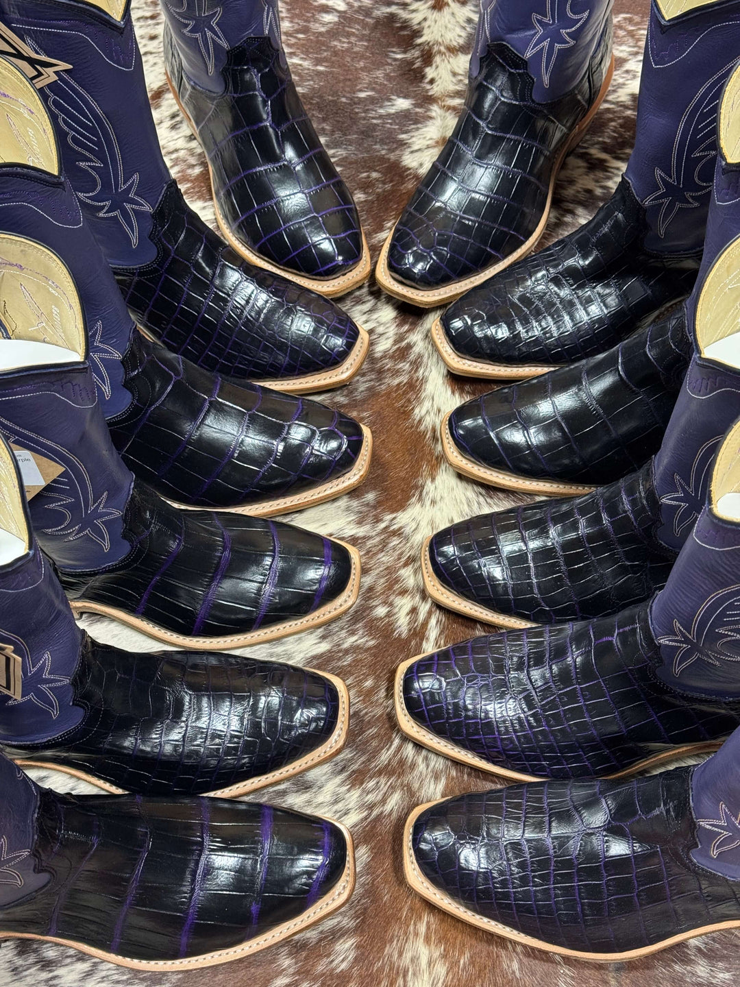 Fenoglio Boot Co. | Purple Obsidian Crocodile Boot | Variations