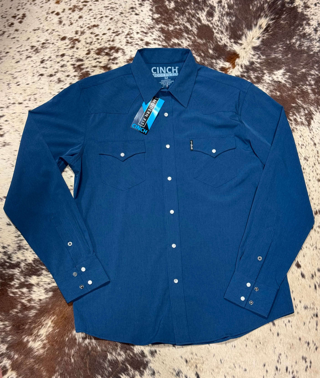 Cinch | Blue Modern Fit LS Shirt