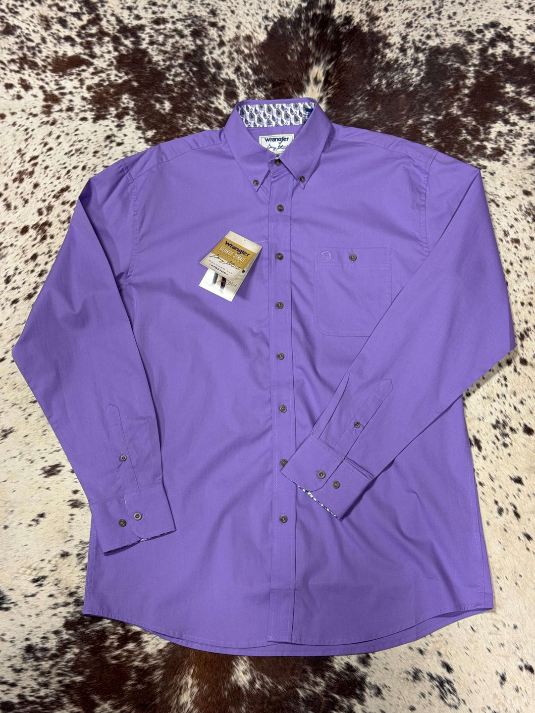 Wrangler | George Strait Lavender LS Shirt