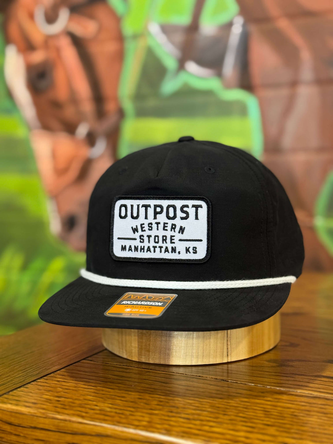 Outpost Richardson 256 Rope Cap | Black/White Rope