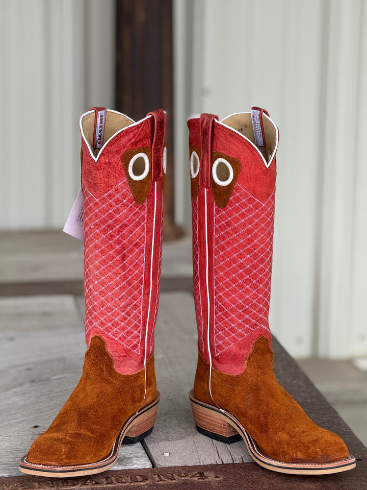 Olathe Boot Co. | Rust Crazy Horse Roughout Boot