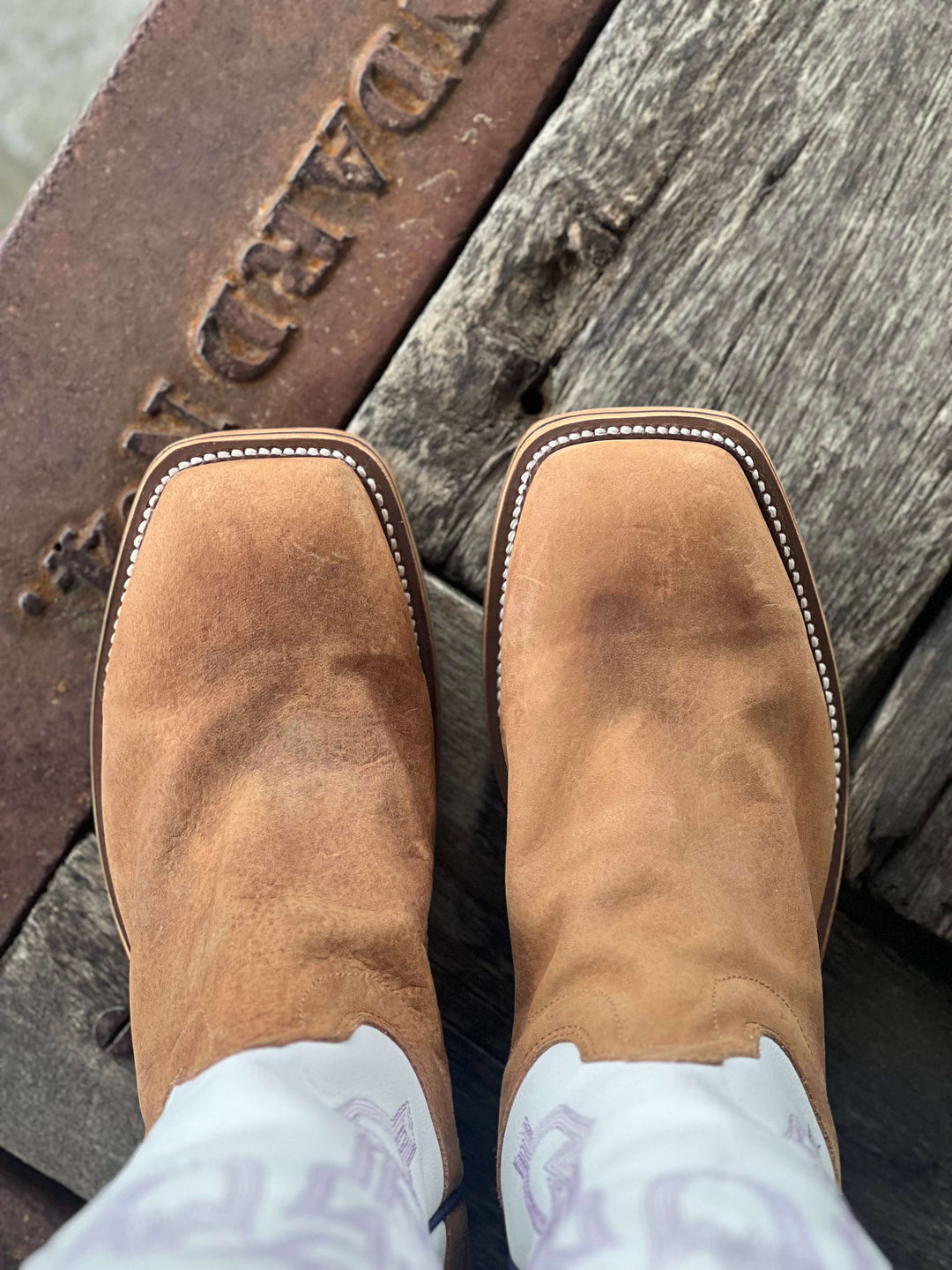 Toe View Olathe Boot Co. | Dune Rough Rider Stovepipe Boot