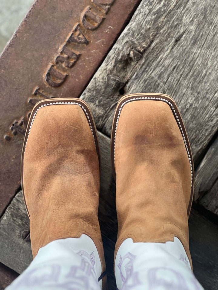 Toe View Olathe Boot Co. | Dune Rough Rider Stovepipe Boot