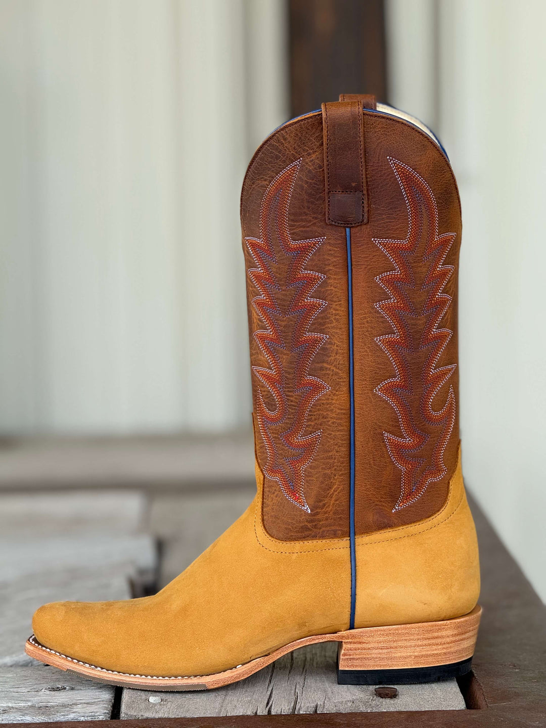 Horse Power Top Hand  | Wheat Waterbuck KS Toe Boot | Side View