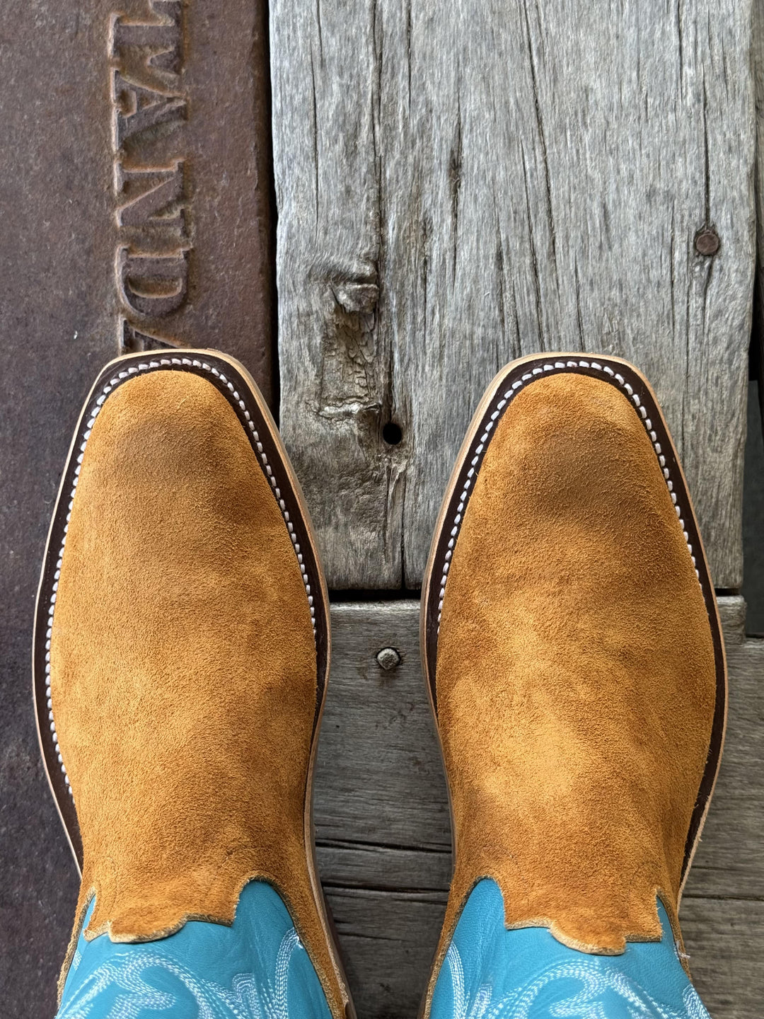 Anderson Bean | Rust Crazyhorse SQ Toe Boot | Toe View