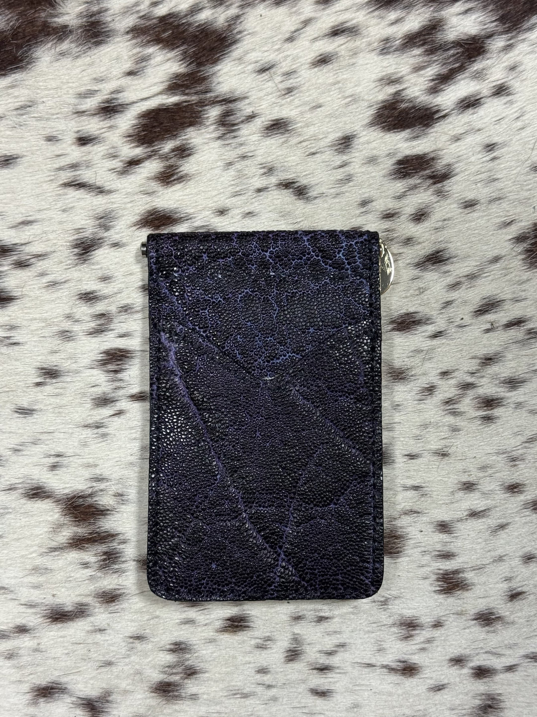 Fenoglio | Purple Vintage Elephant Money Clip Wallet