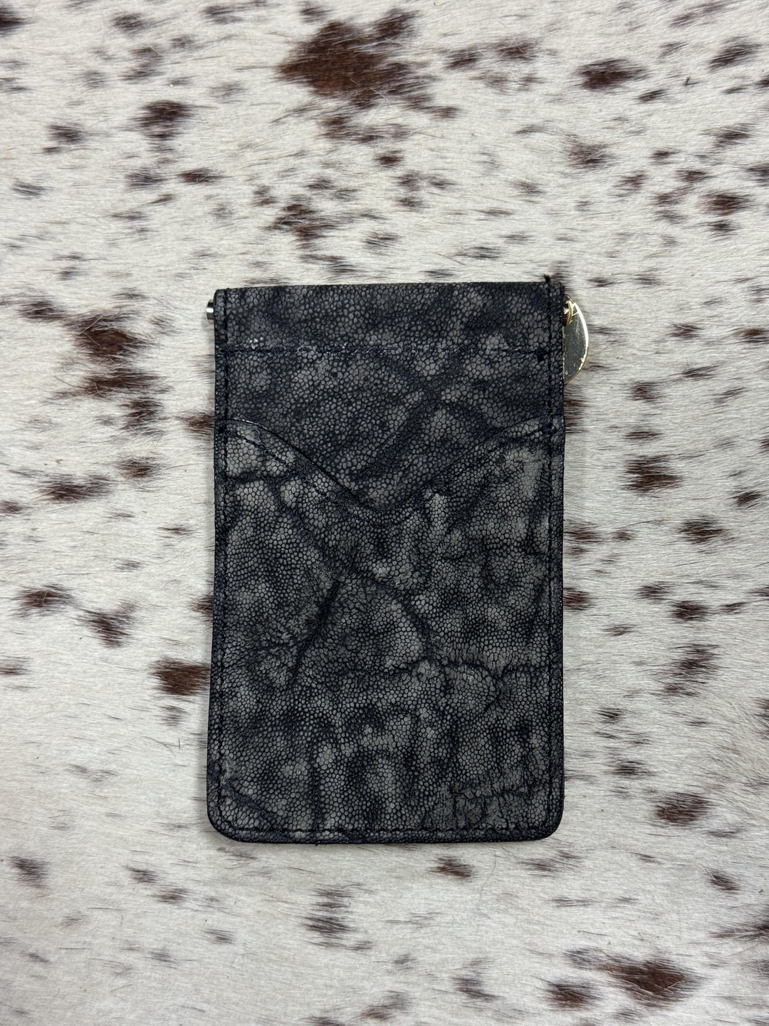 Fenoglio | Grey Safari Elephant Money Clip Wallet