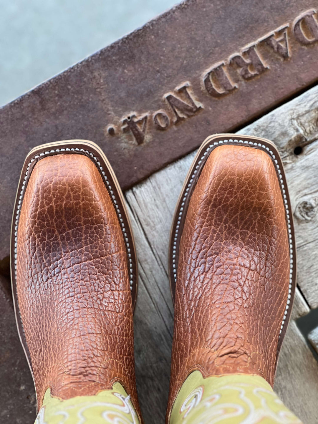 Toe View Olathe Boot Co. | Cognac Tuscan Boot