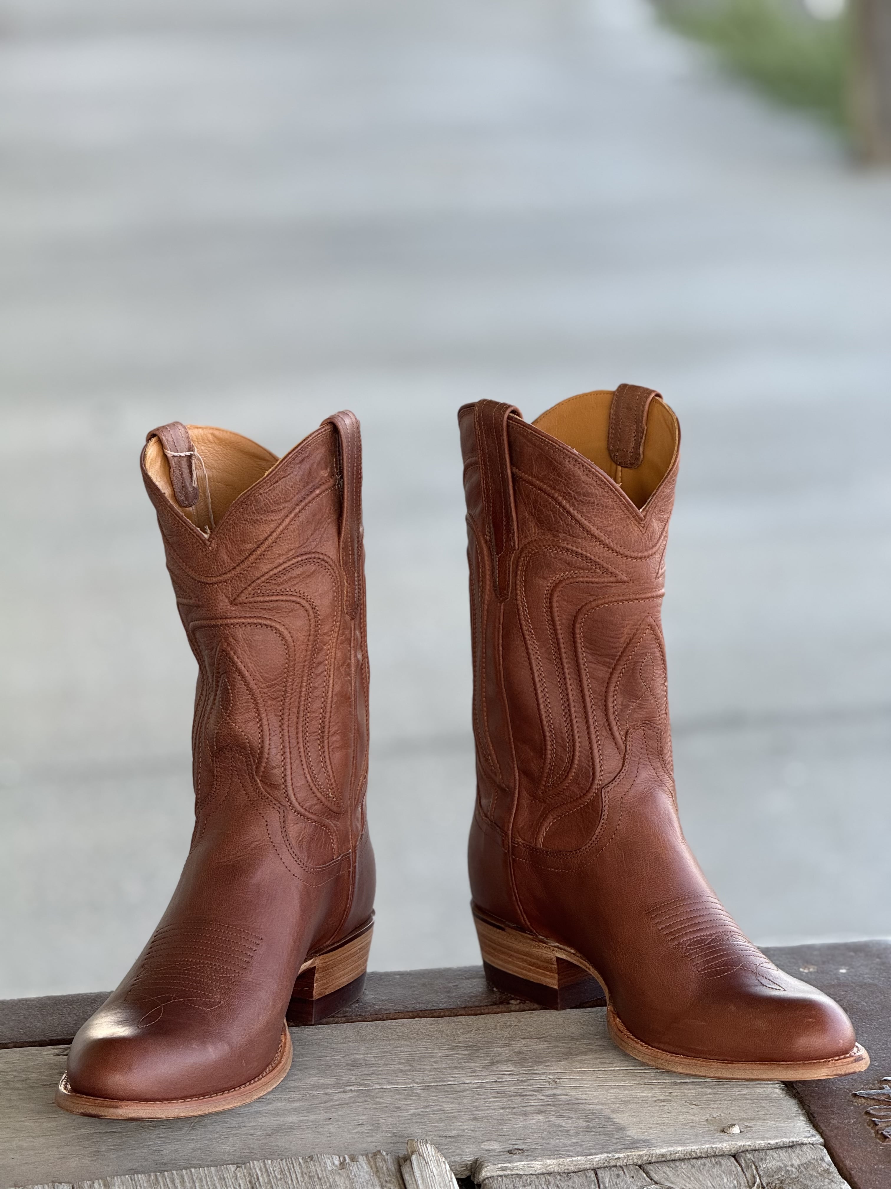 Tecovas The Cartwright Cowboy Boots Size 13 D color reddish-brown 92941 Tecovas Cartwright Leather Western Boot - Cafe | Dress Boots  main image 4