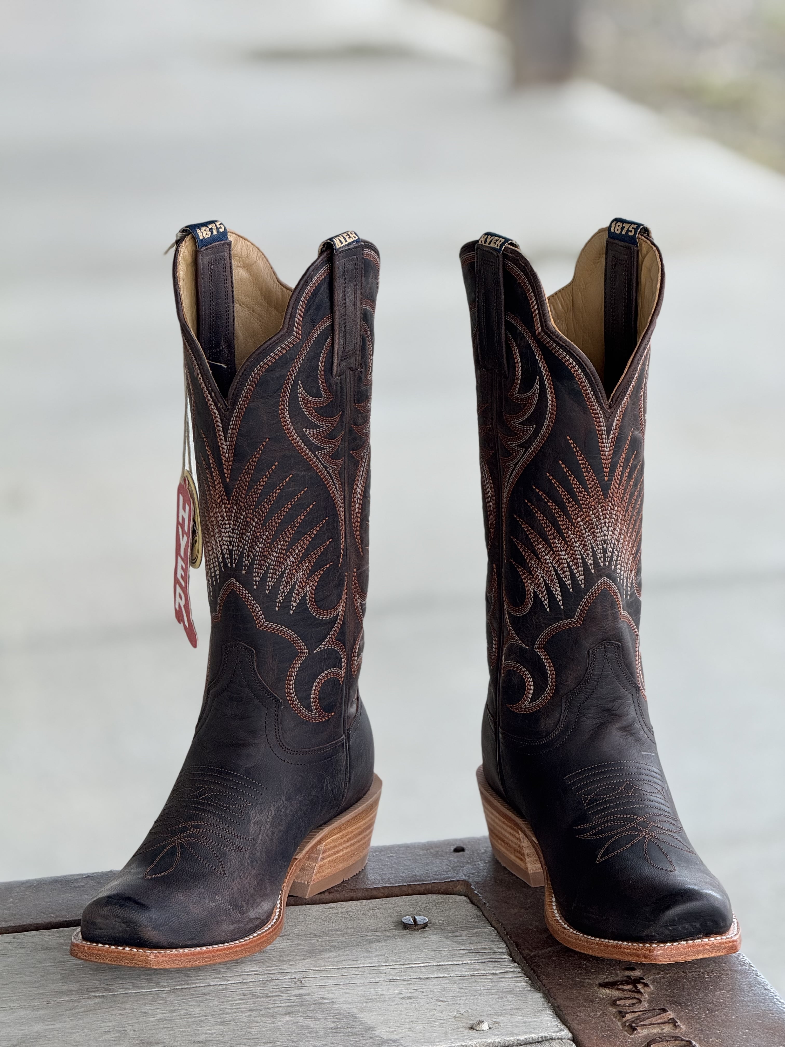 HYER Boot Co. | Leawood Chocolate Goat Boot – Outpost Western Store