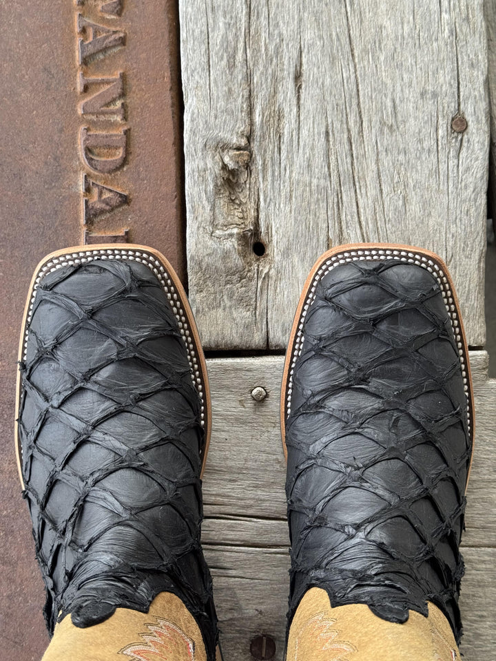 Horse Power Top Hand  | Black Matte Big Bass Boot | Side View