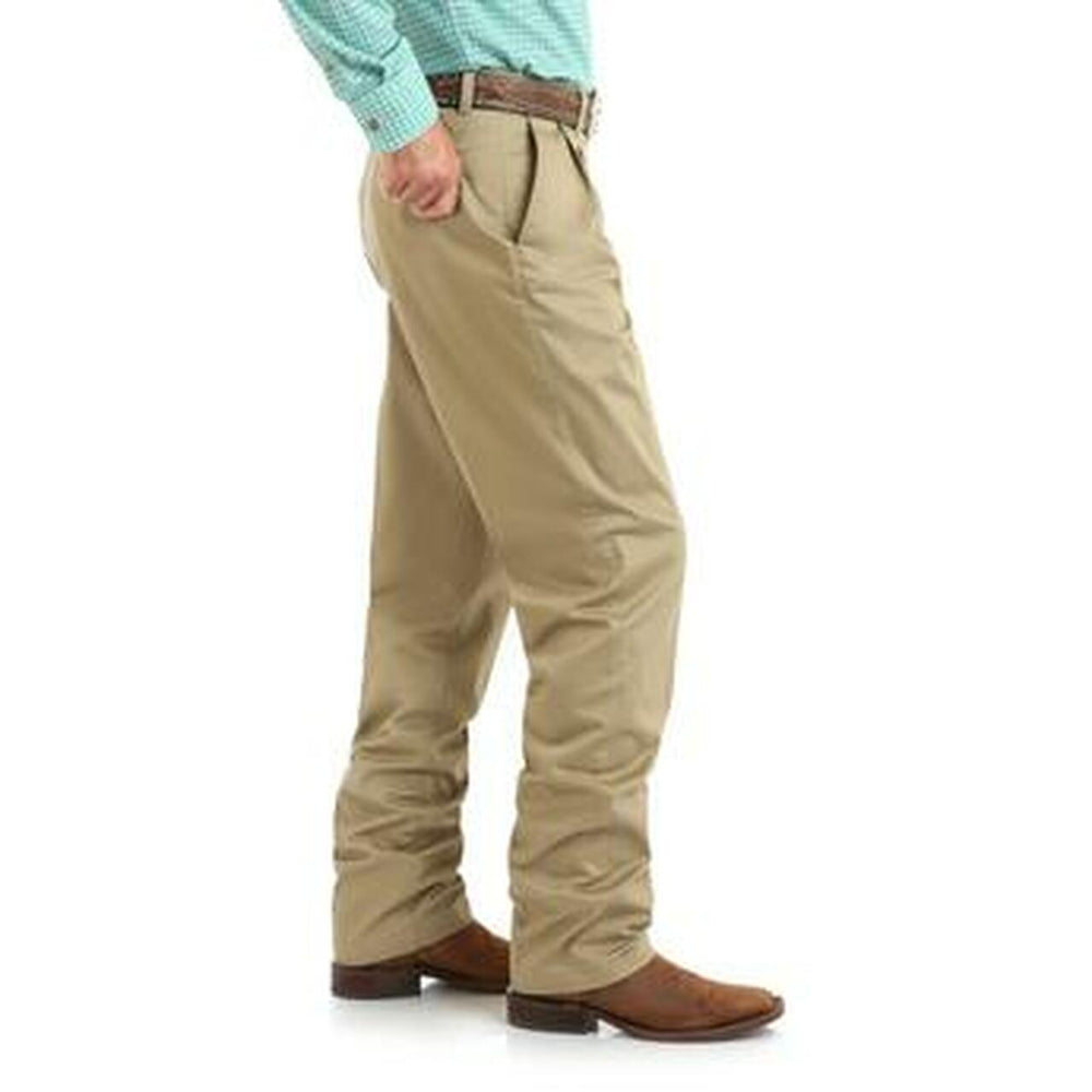 Side View Wrangler | Khaki Riata Pleated Front Dress Pant
