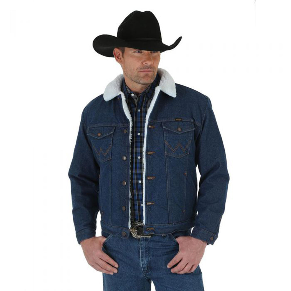 Wrangler Sherpa Lined Denim Jacket – Outpost Western Store