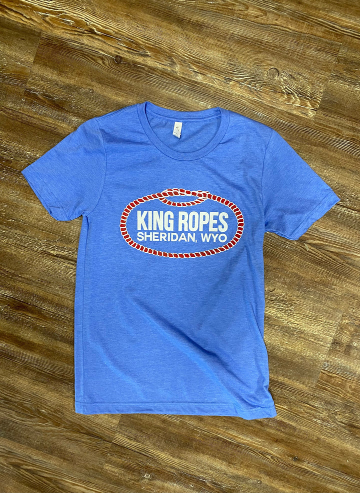 King Ropes Logo T-Shirt, Blue Heather