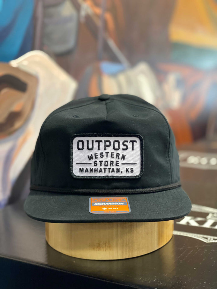 Outpost Richardson Rope Cap Black