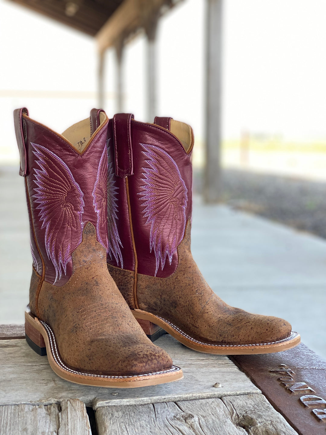 Anderson Bean Tag Boar 10" Sangria Luster Boot