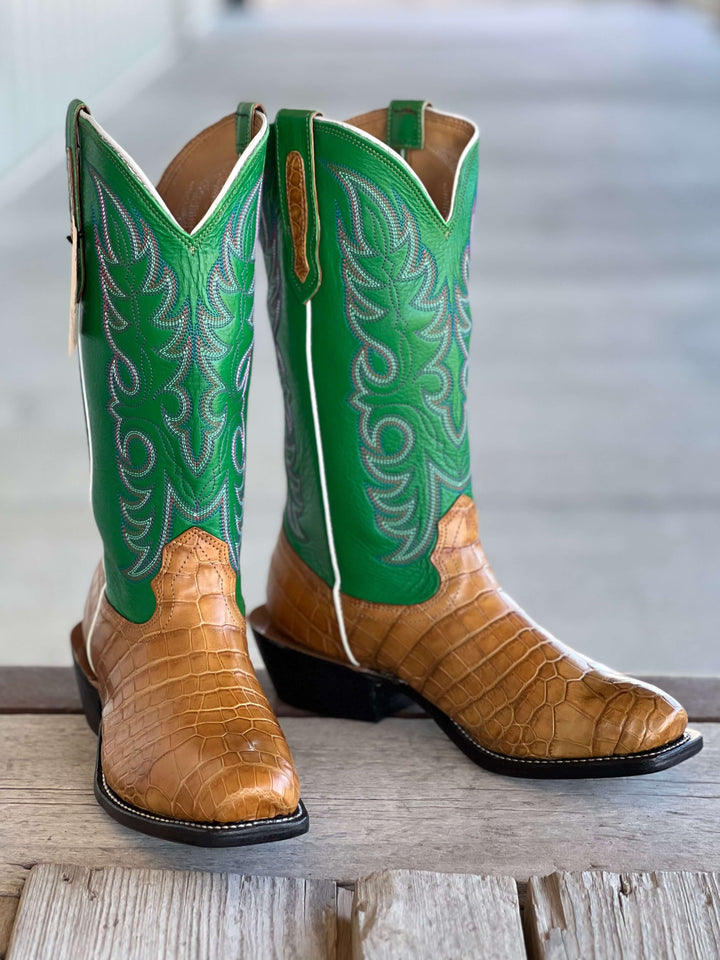 Fenoglio Boot Co. | Antique Saddle Nile Crocodile Boot