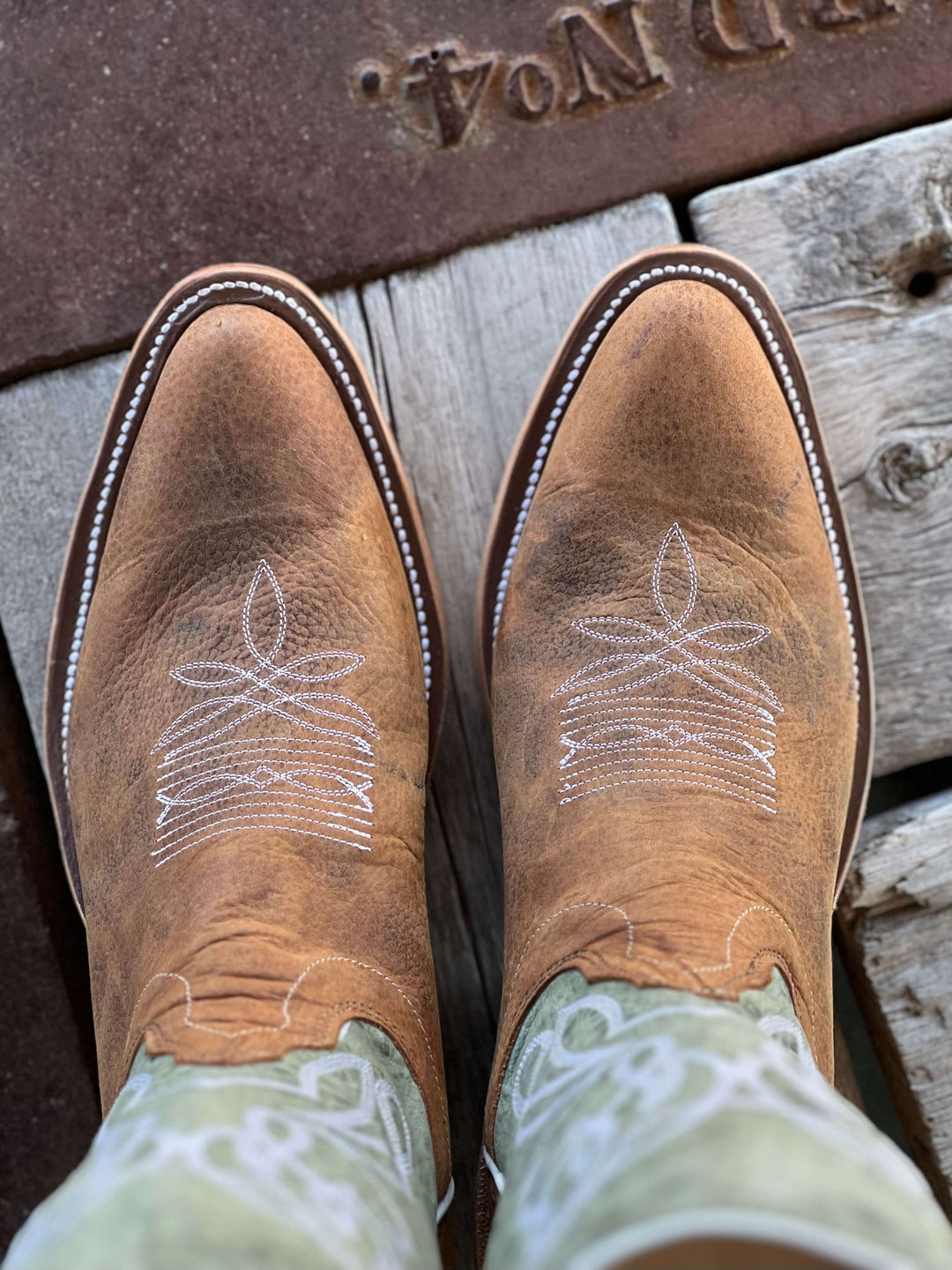 Toe View Olathe Boot Co. | Dune Rough Rider J Toe Boot