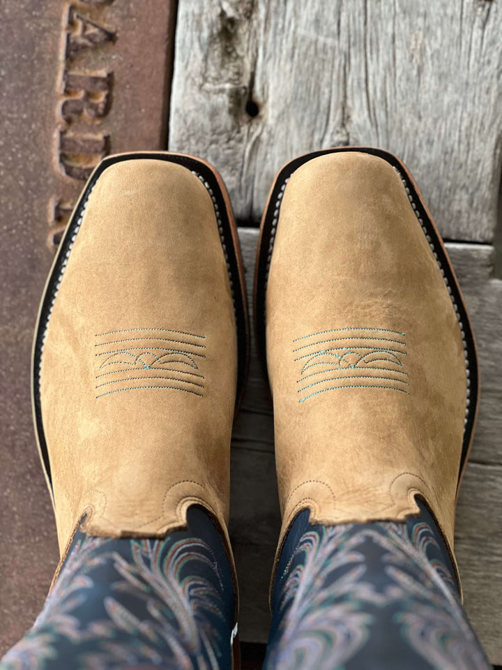 Top View Fenoglio Boot Co. | Havana Nubuck Tall Top Boot