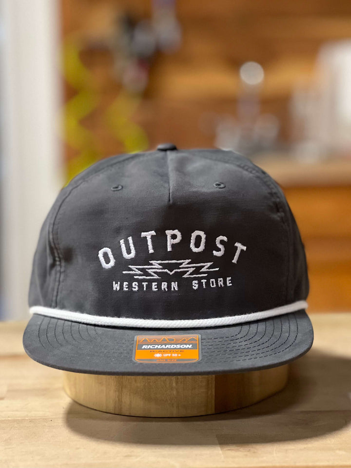 Outpost Sunrise Richardson Rope Cap Charcoal