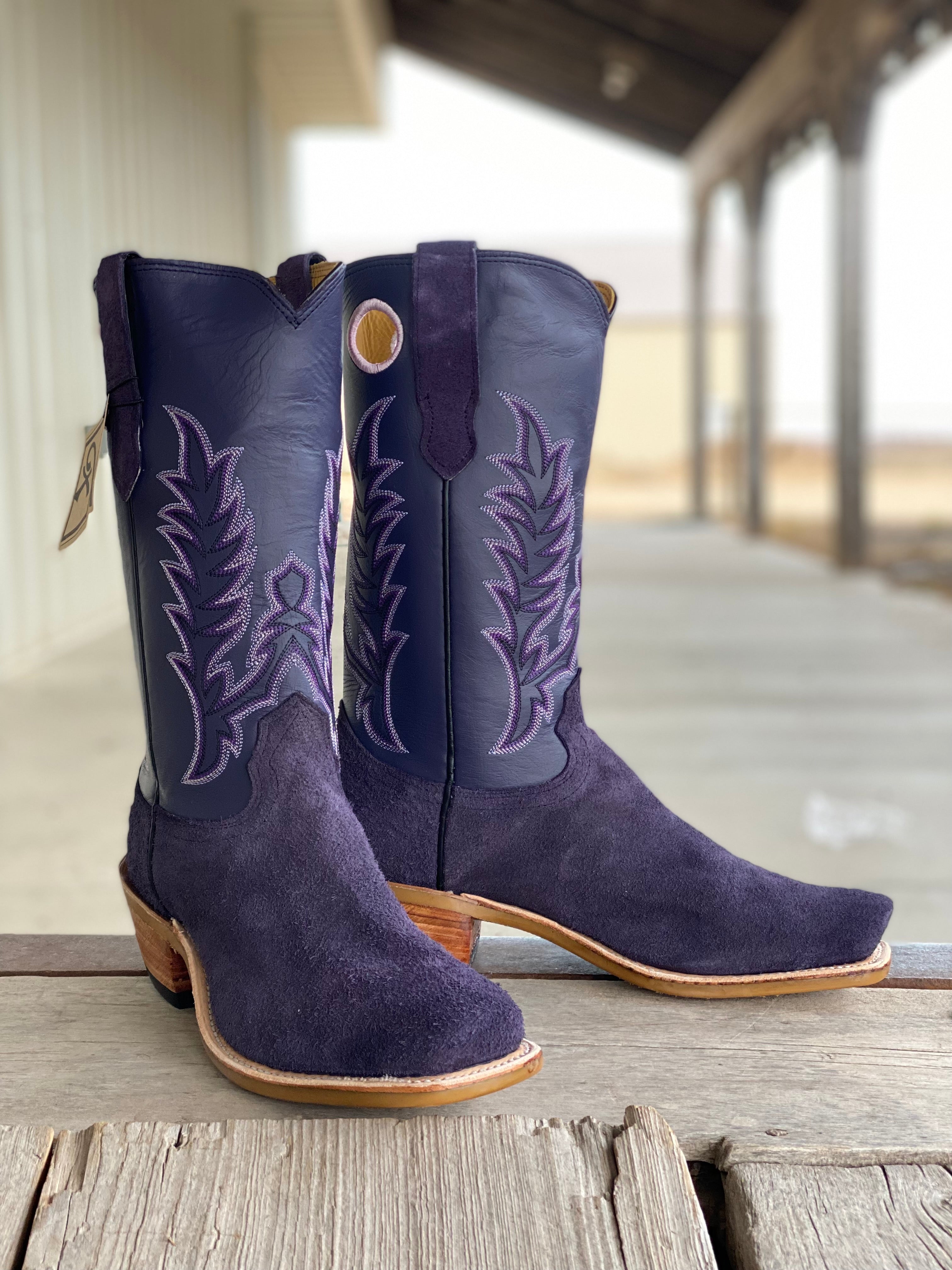 Fenoglio Boot Co.  Electric Purple Roughout Boot – Outpost