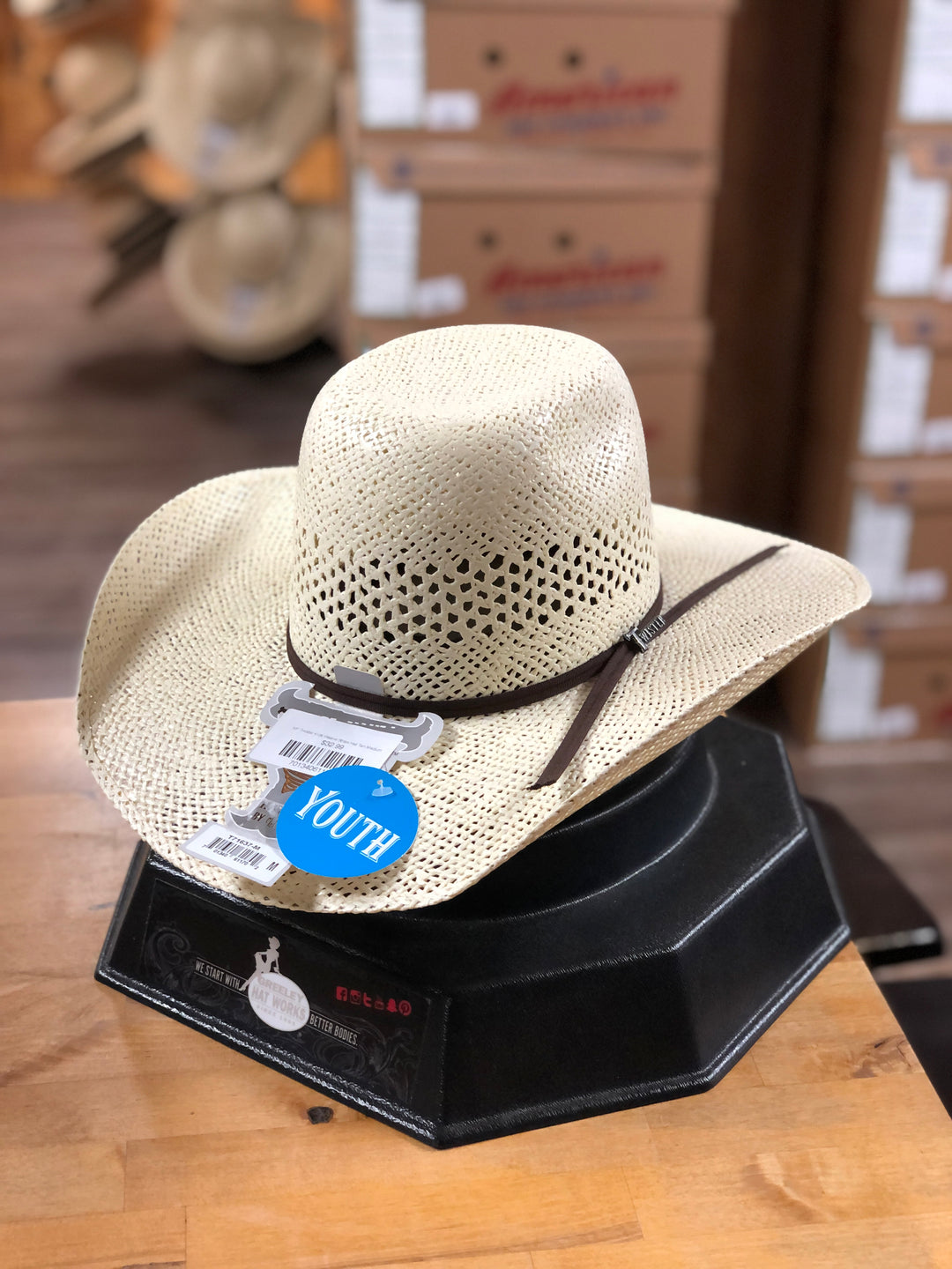 Twister | Youth Twisted Weave Straw Hat