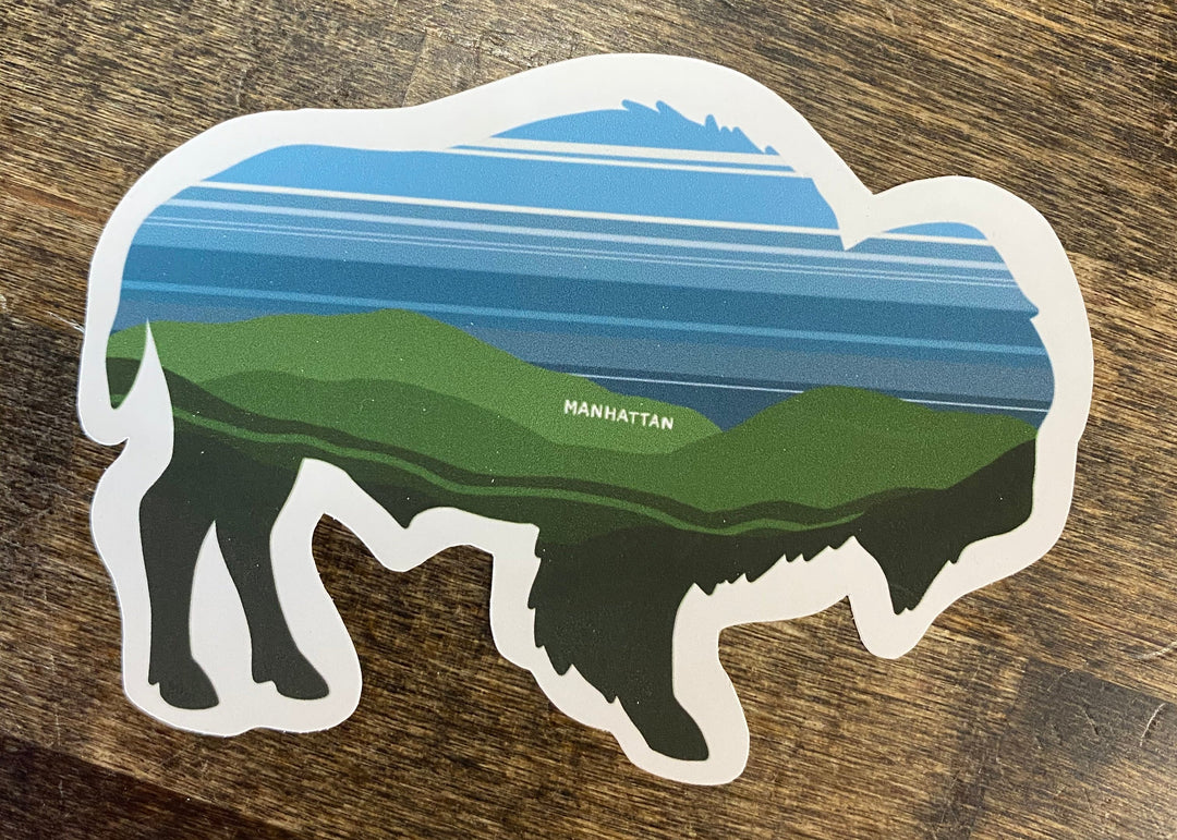 Bison Range | Manhattan KS native sticker