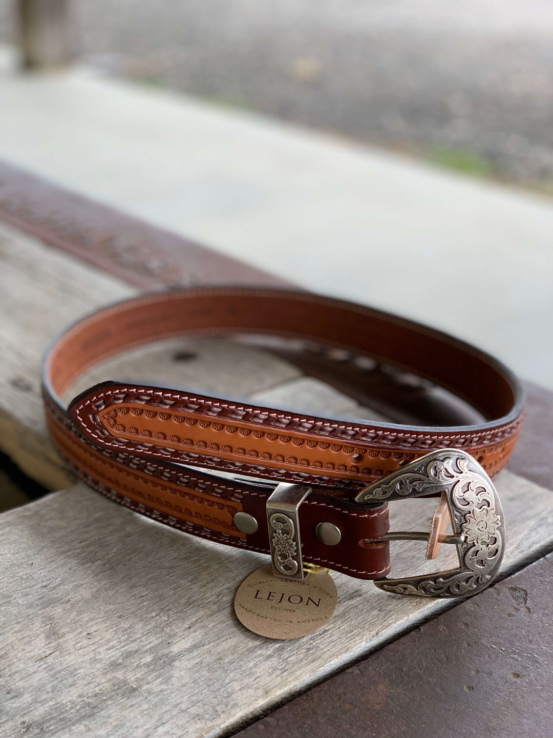 Vintage Bison | Chili Hickory Belt
