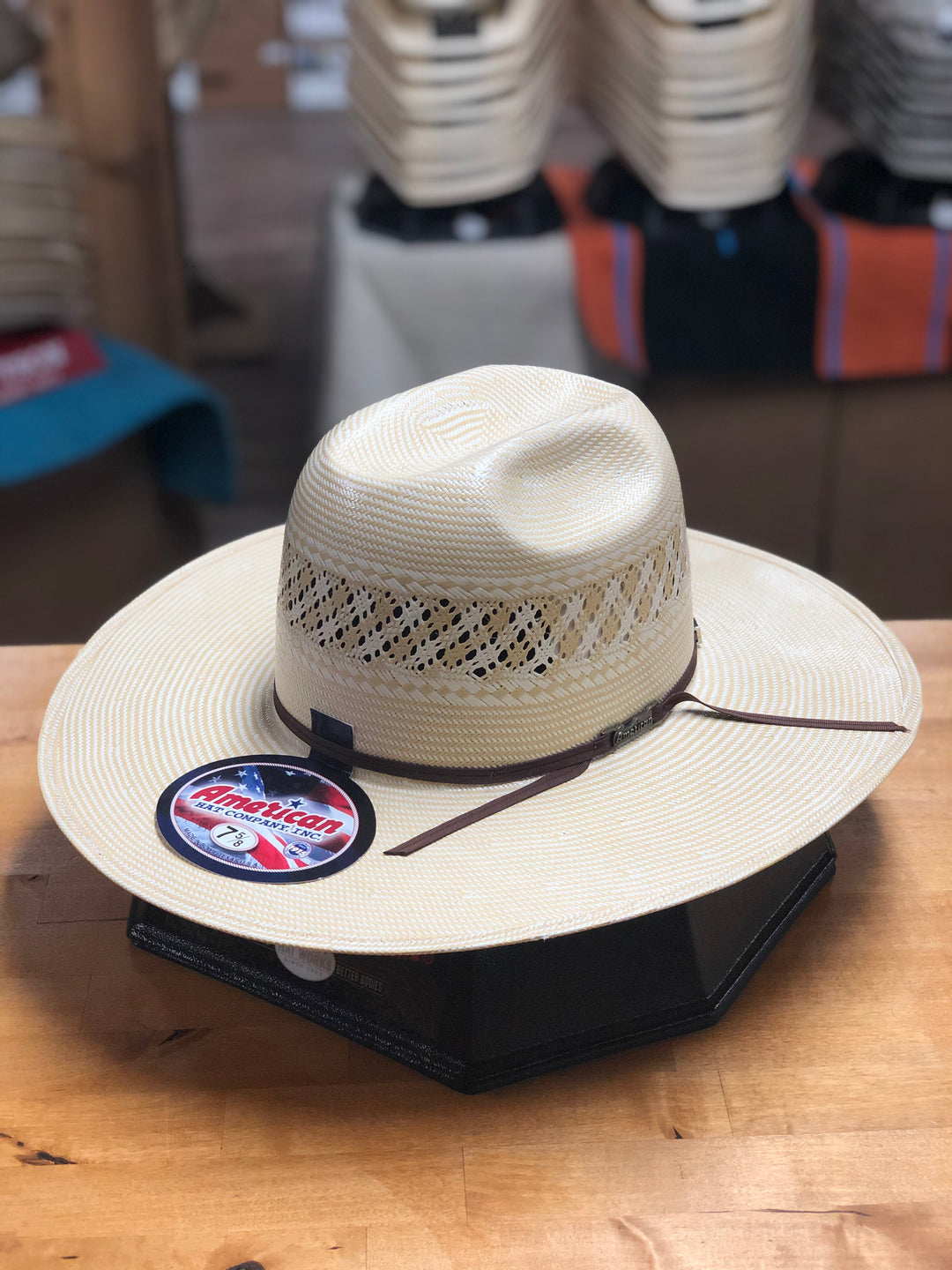 American Hat Company 1022 4 1/4" Straw Cowboy Hat