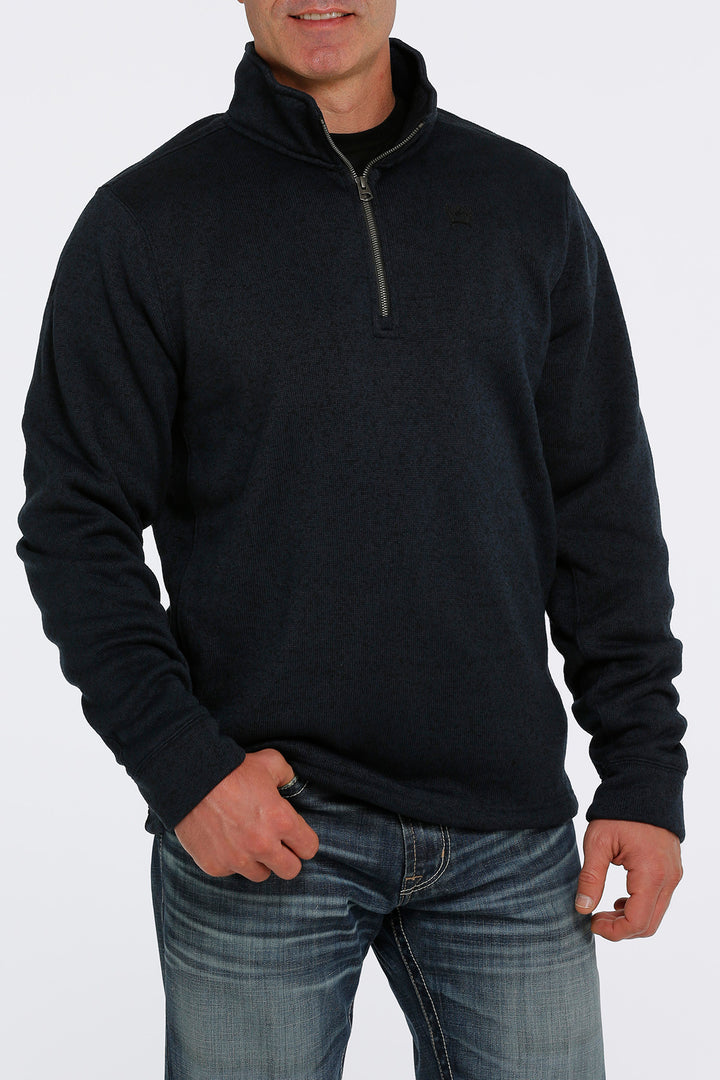 Cinch | Navy 1/4 Zip Sweater Knit Pullover