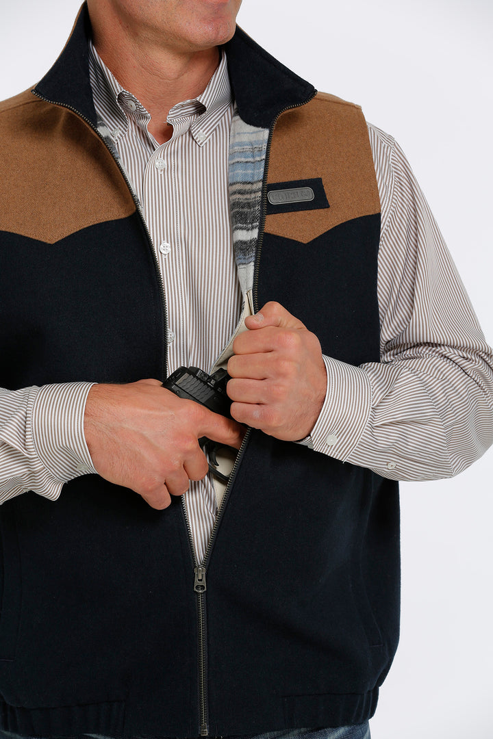 conceal carry viewCinch | Navy Poly Wool Concealed Carry Vest