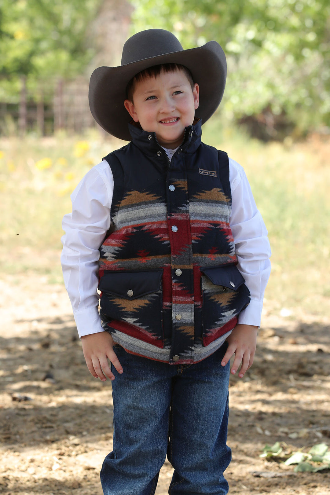 Cinch | Boys Blue Quilted Vest