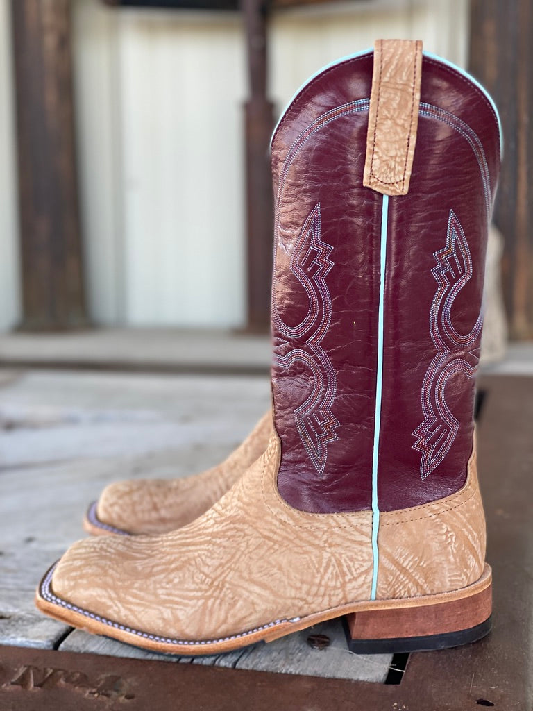 Side view Anderson Bean | Tan Washed Shoulder Boot