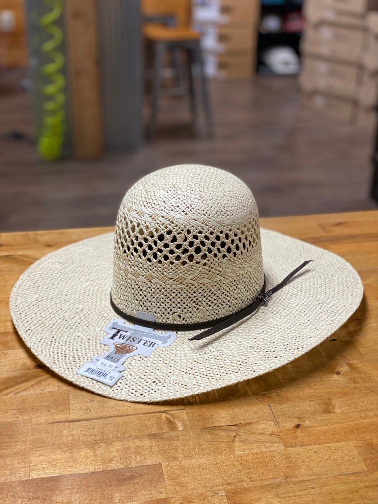 Twister | Twisted Weave 2-Tone 4 1/2'' Brim Straw Hat