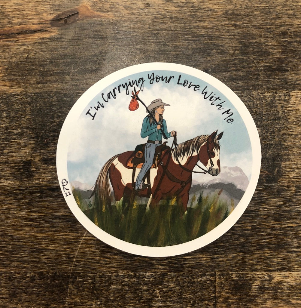 Bison Range | Carrying Your Love Sticker