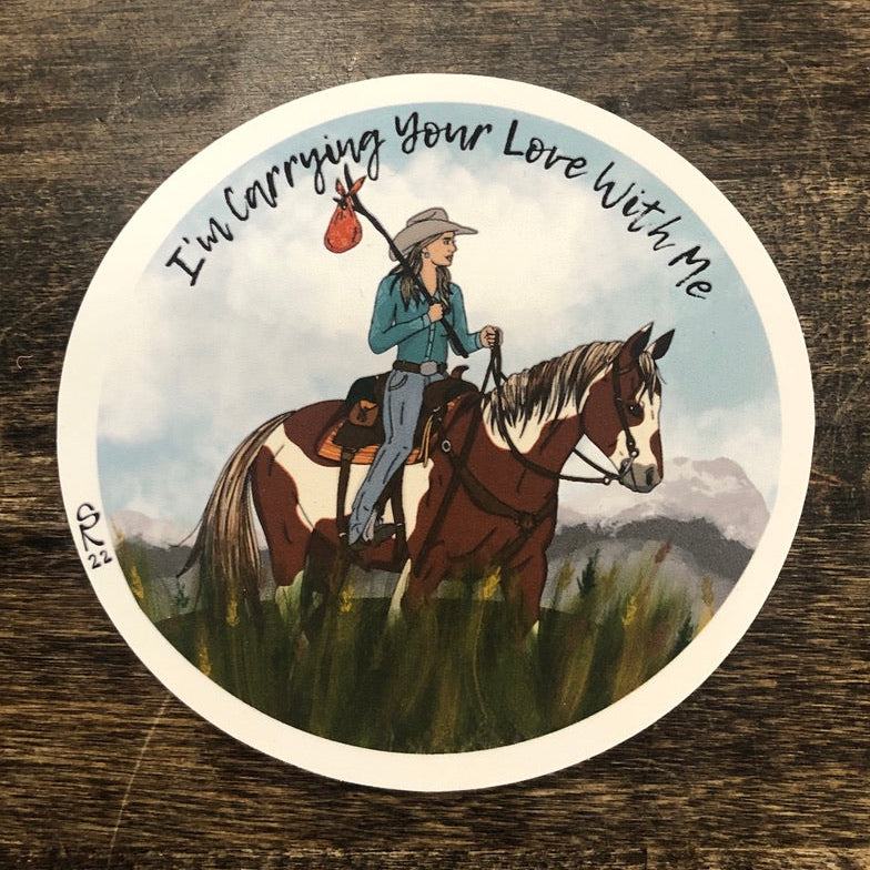 Bison Range | Carrying Your Love Sticker
