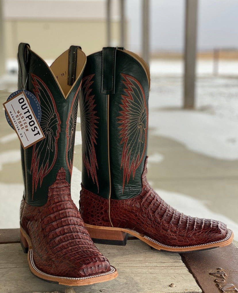 Anderson Bean | Rust Lux Hornback Caiman Boot